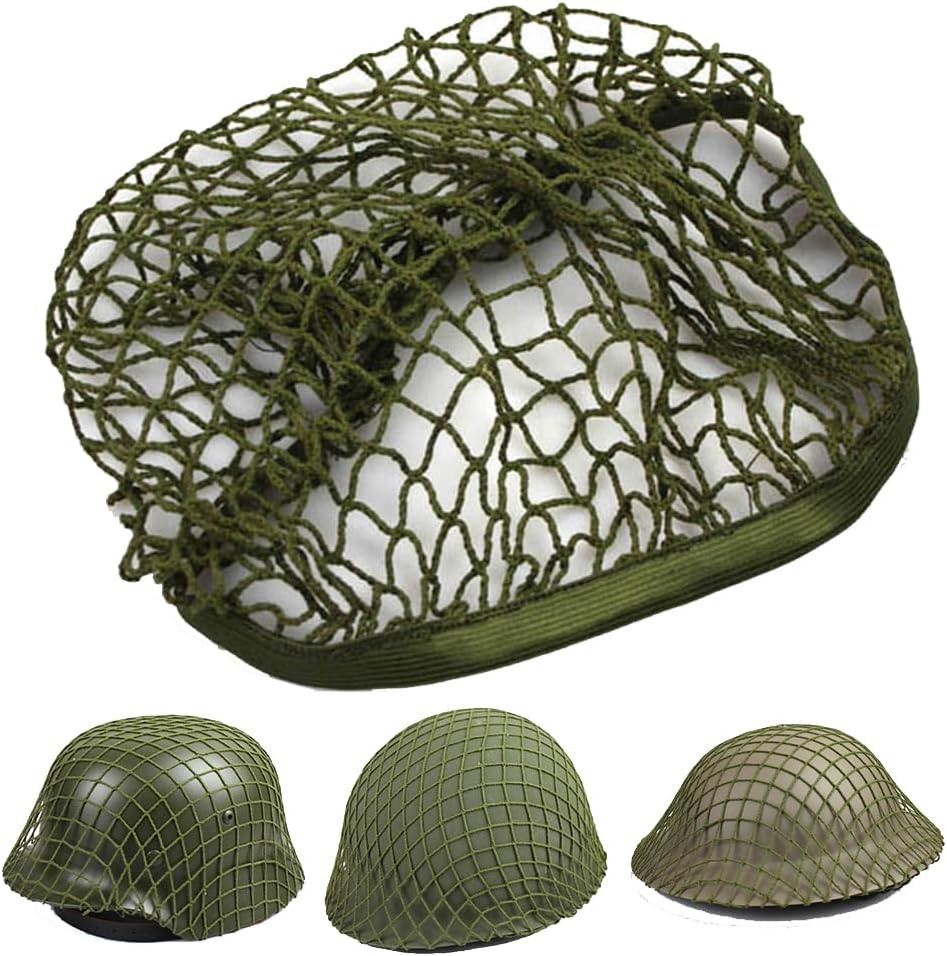 Tactics Airsoft Helmet Net Cover, Army Green Camouflage Net Cover for M1 M35 M88