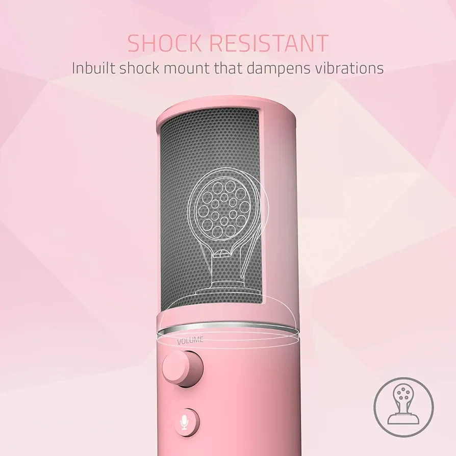 Razer X USB Streaming Microphone | Never used | Pink Quartz