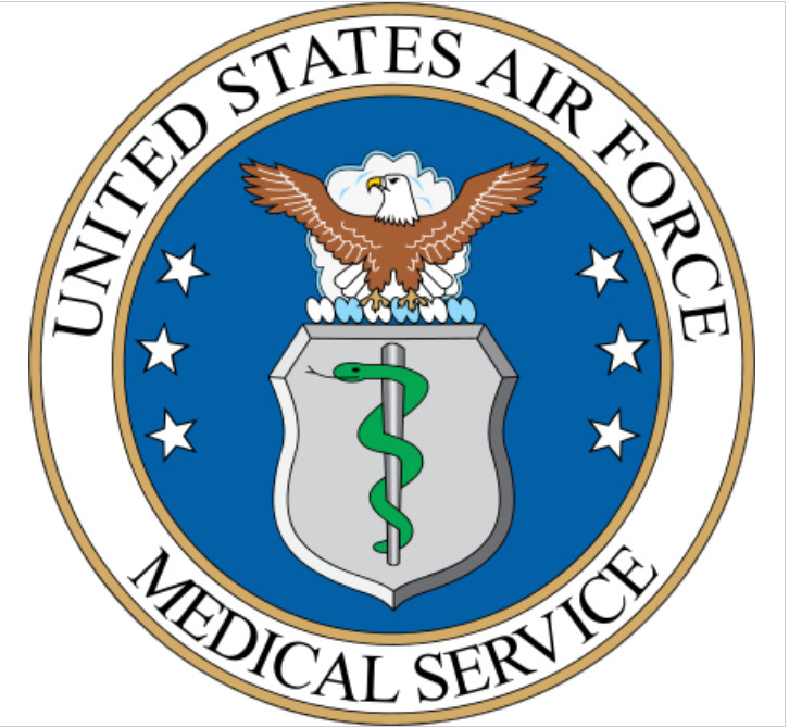 4" air force medical service badge bumper sticker decal usa made