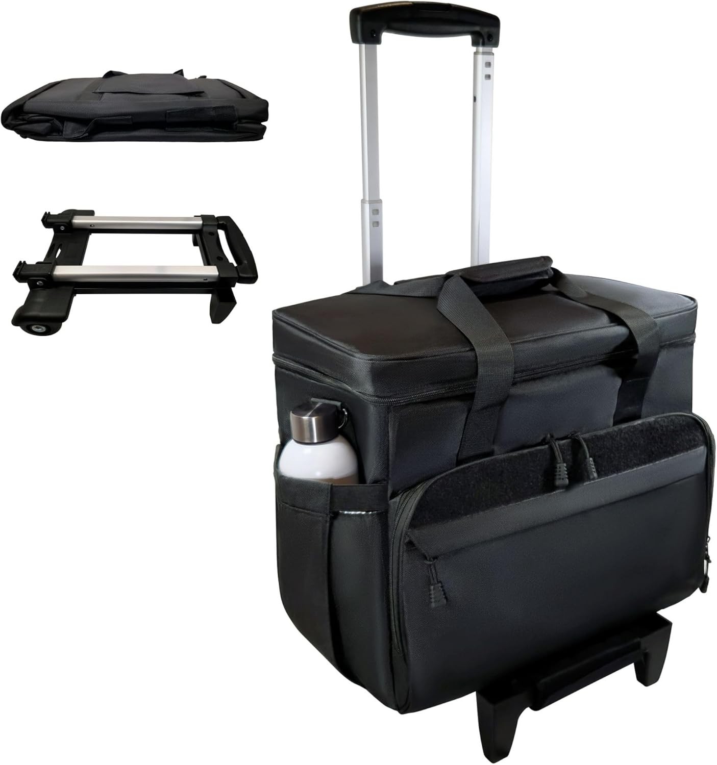 Rolling Teacher Tote Bag with wheels and Laptop Compartment, Wheeled Teacher Bag