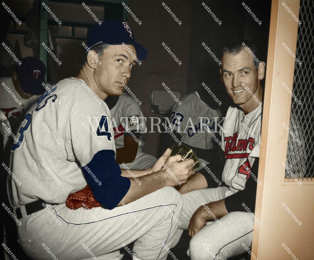 DL922 Eddie Fisher All Star Lockeroom White Sox 8x10 11x14 16x20 Colorized Photo