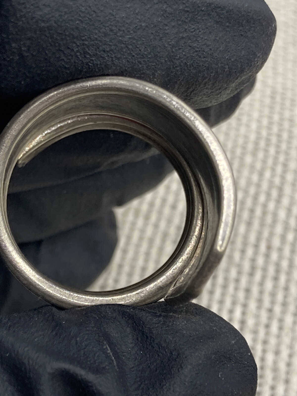 Vernon Silver Plate Silver Ring made from Flatware, Size 6.5