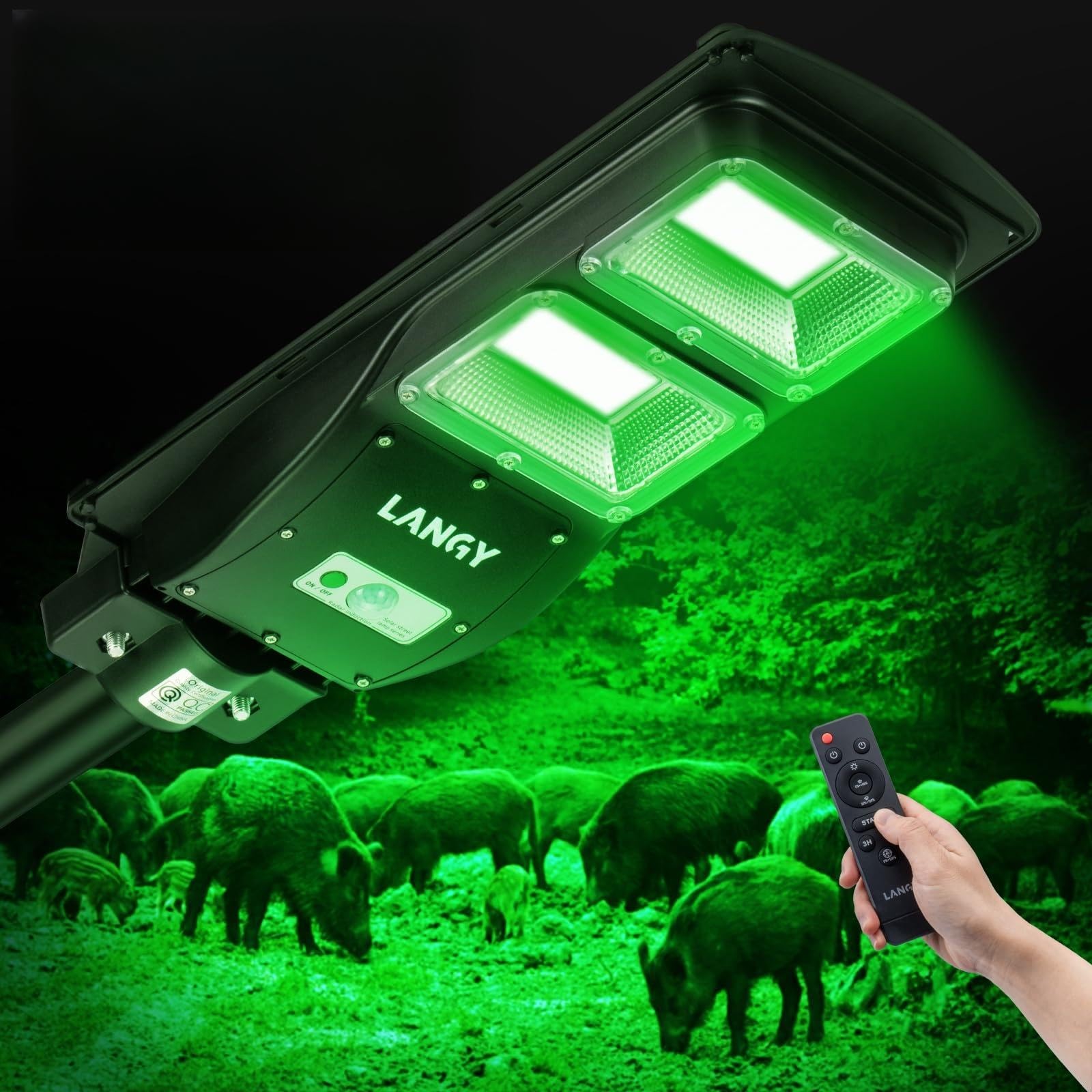 Hog Hunting Lights, Hog Light 16000LM Solar Green Light for Hunting Hogs Deer...