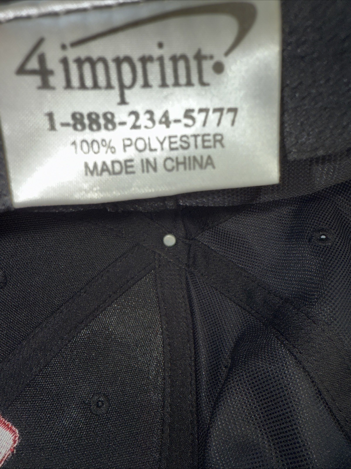 TORO in White on Black Maroon Accented Hat Cap Hook Loop Polyester