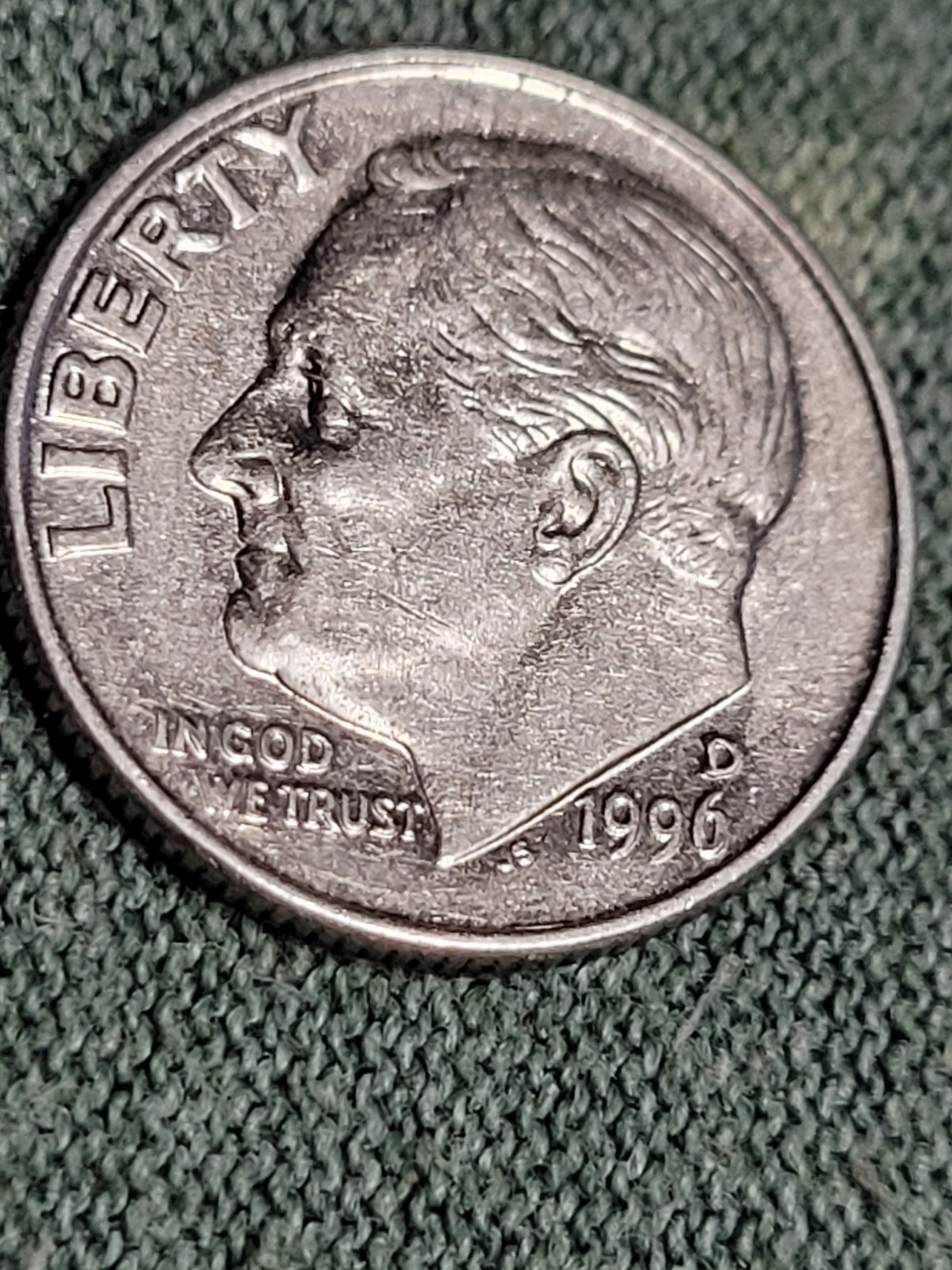 ExtremelyRare 1996 D RooseveltDime Double Strike Off Centered DDOs Exc. See pics