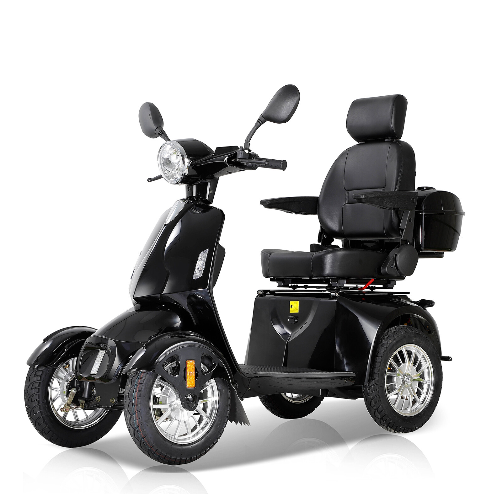 4 Wheels Mobility Scooter 800W Motor 60V 20Ah Battery Adult Senior Black