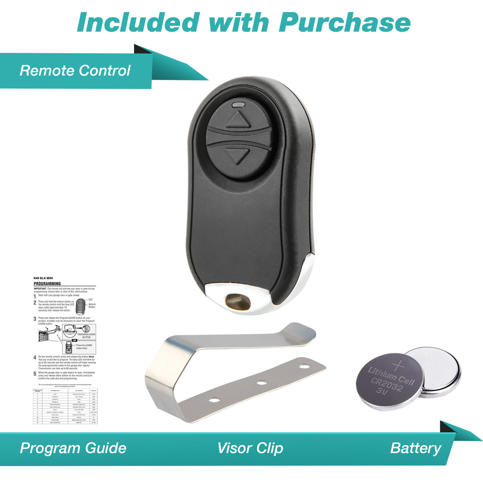 For Universal MC100-P2 Liftmaster Chamberlain Craftsman Genie Multicode Linear
