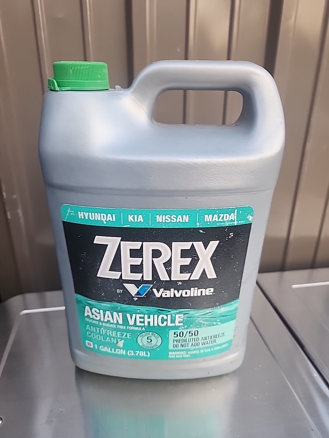 ZEREX VALVOLINE ASIAN VEHICLE 50/50 PREDILUTED ANTIFREEZE ~ 1GAL. SEALED