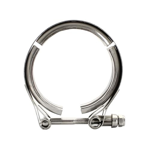 3 Inch Car V Band Clamp, Automotive Exhaust Tube Clamps for Flange Kit, 1PC 3"