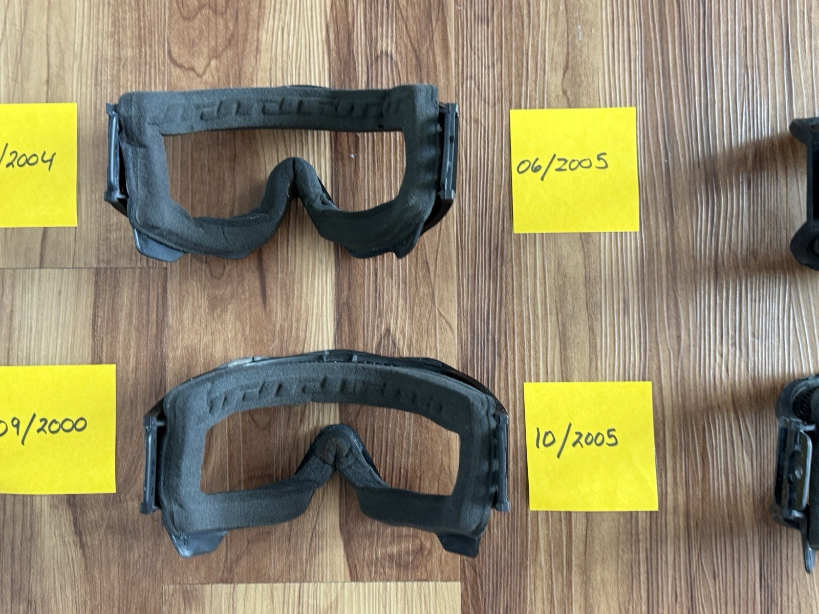 8 JT Spectra ProFlex Goggle Frames Lot - BLACK