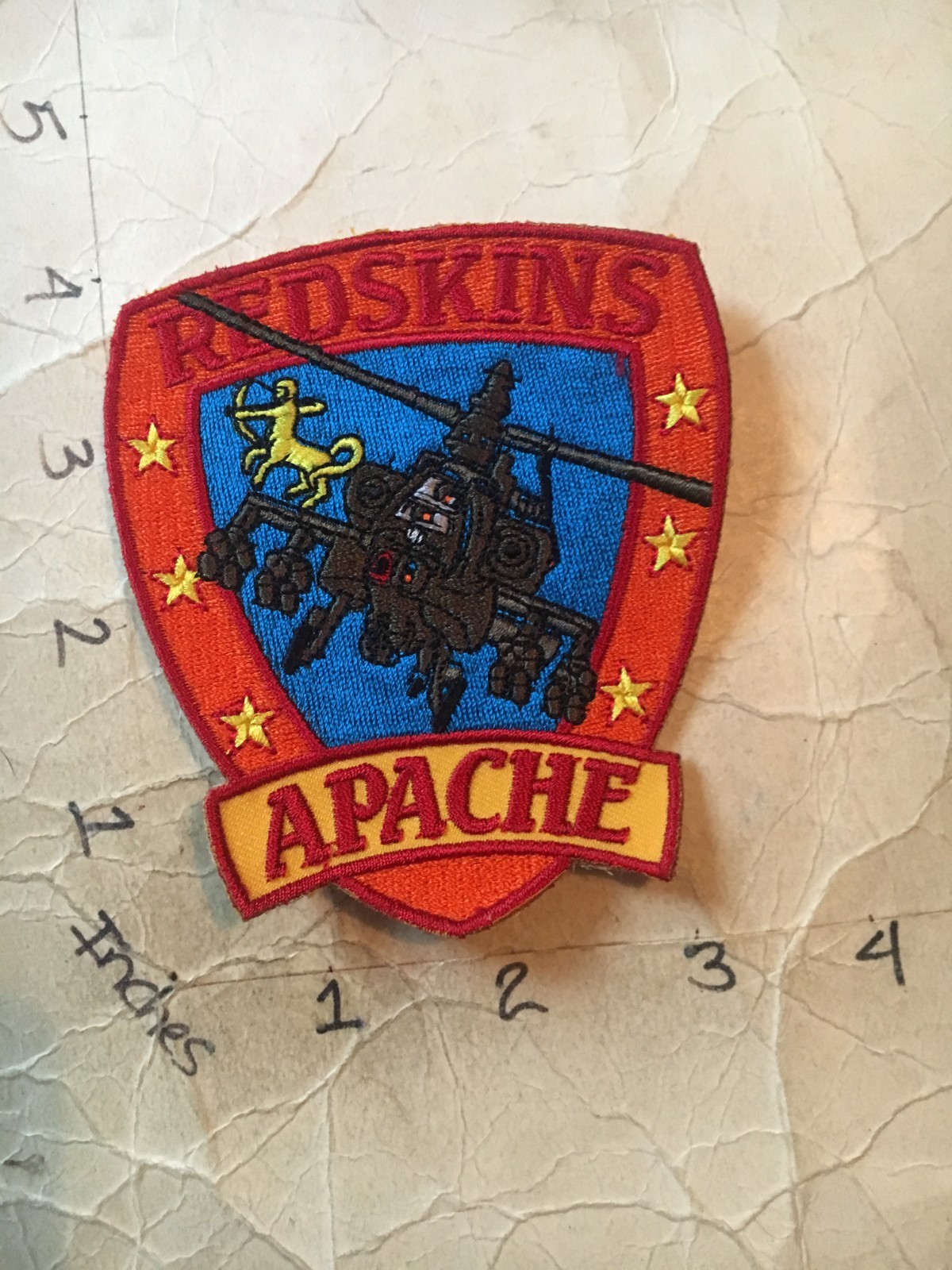 US Army Aviation Apache Redskins Squadron Patch 9/24/25