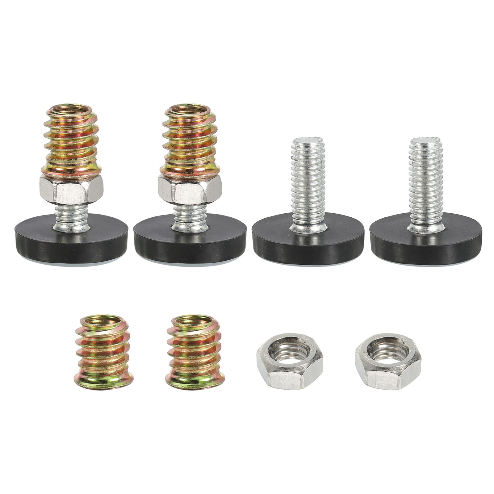 4Pcs Adjustable Furniture Leveling Feet, M8 x 21mm Furniture Levelers 25.5mm W