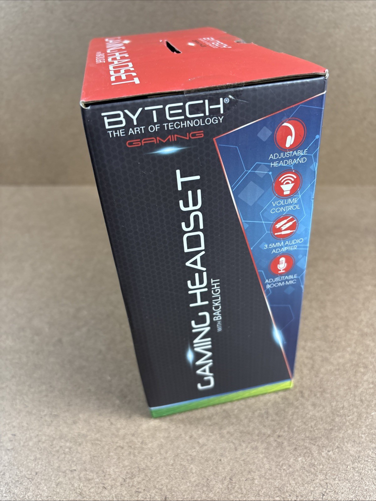 BYTECH Gaming Headset with Backlight 3.5MM Adjustable Volume & Headband NEW!