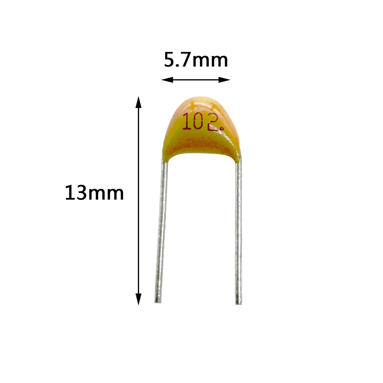 100pcs 1nf 0.001uf 102 Multilayer Monolithic Ceramic Capacitor MLCC