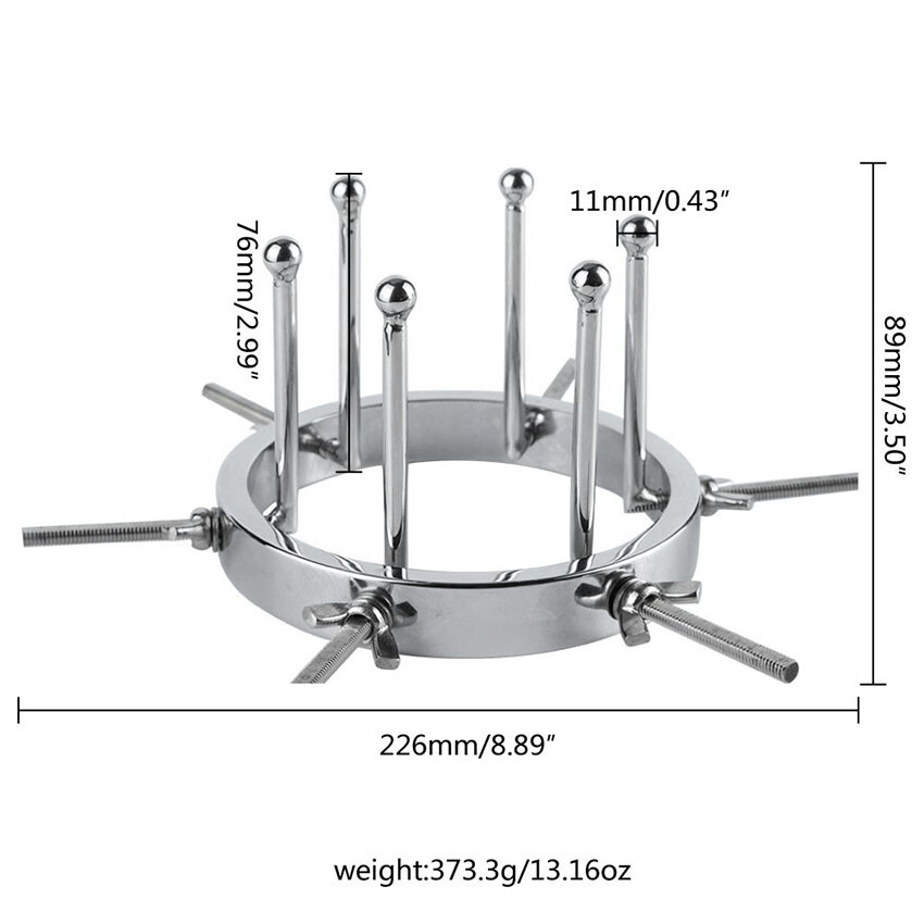 Adjustable Huge Plug Extreme Spreader stretcher Vaginal Speculum Chastity Device