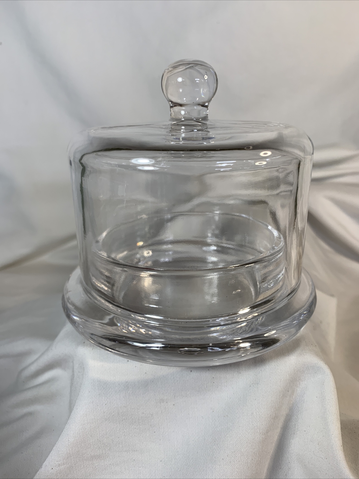 Clear ~ Round Covered Dish 3.5" Tall ~ CH-8950