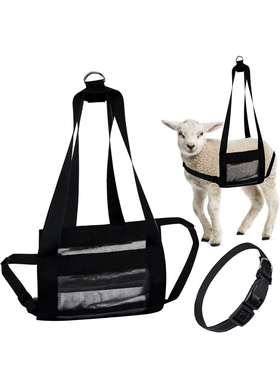 Calf Sling for Goat,Lamb, Sheep&Alpaca Animal Weighing Sling Newborn Calves Dogs