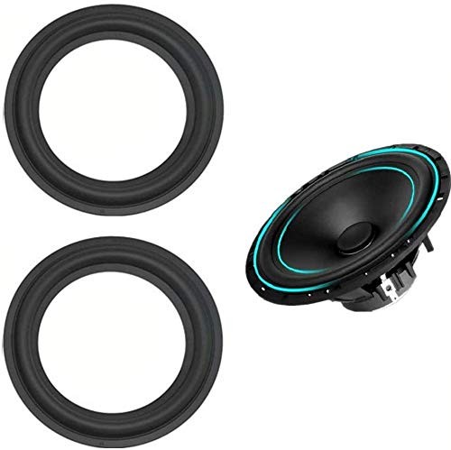LinaLife 2pcs 6 inch 6" Speaker Foam Surround Repair Kit, 156mm 6 inch, BLACK