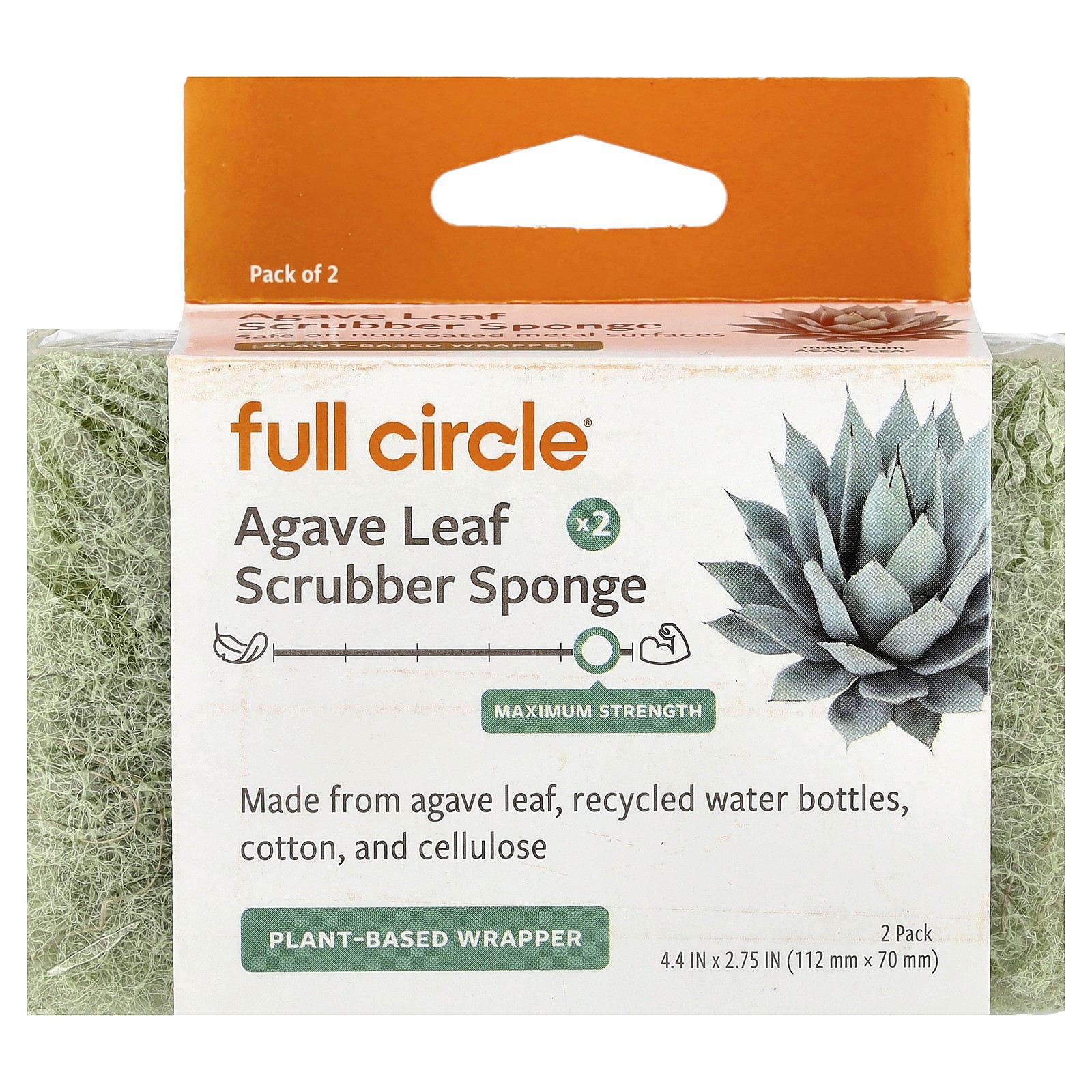 Agave Leaf Scrubber Sponge, 2 Count