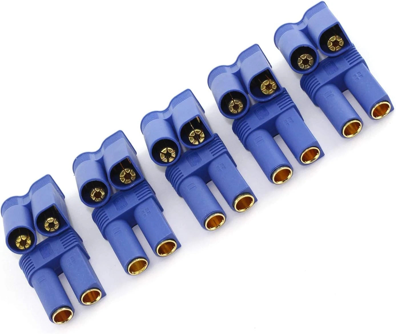 5Pairs EC5 Battery Connector Plugs Male and Female Gold Bullet Banana Plug Sets