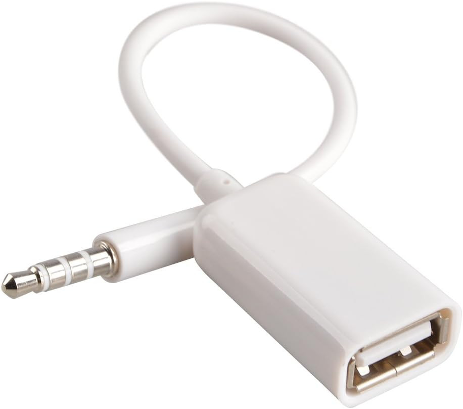 MP3 Compatible AUX to USB Adapter for Car - Play Music via USB Flash Drive