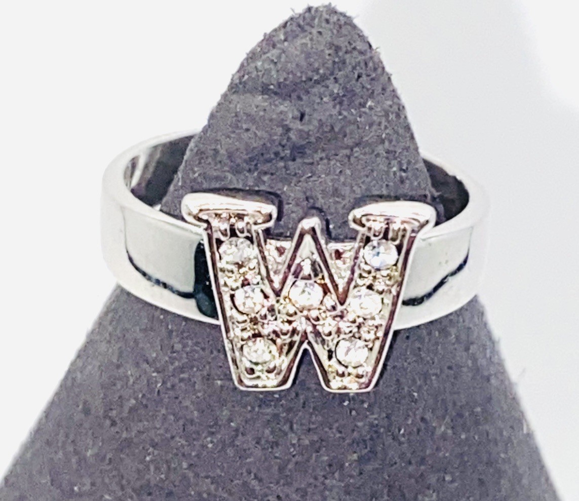 Mark Sterling 925 Silver Clear W Gemstones Toe Ring E2