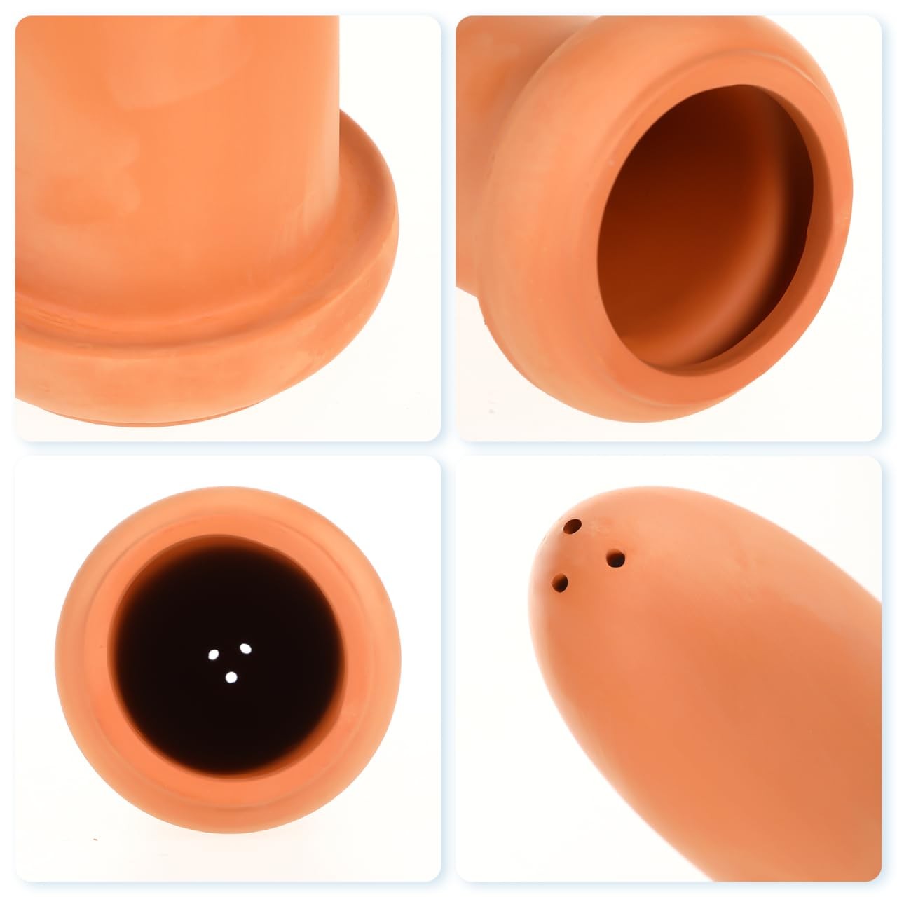 POPETPOP Fish Breeding Cones Cave, Ceramic Spawning Breed Cone Gray