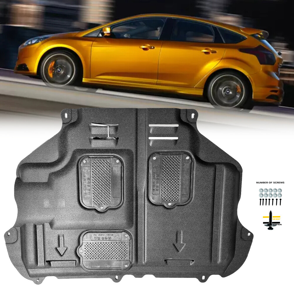 Engine Splash Shield For Ford Focus ST 2013-2018 Auto Under Guard Mudguard Black