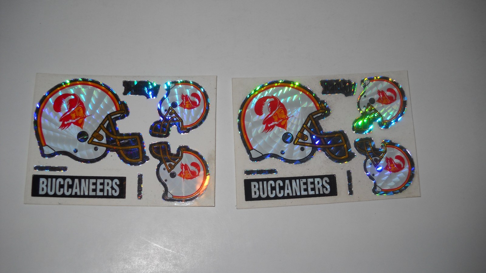 Buccaneers Football Helmet Stickers (set of 2) z1a