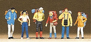Preiser 10113 HO Young Travelers Figures (Set of 6)
