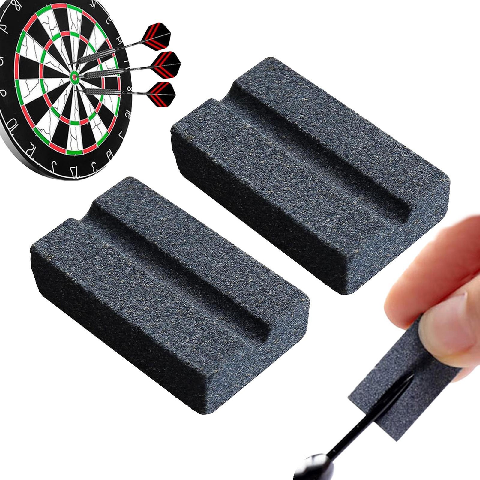 Darts Sharpener V-Sharp Sharpening Stone, Dart Point Sharpener, with V Groove
