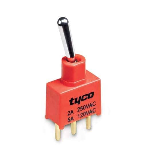 2Pcs A101SYZB04 Toggle Switches SPDT ON-ON LNG BAT LUG TOGGLE SWITCH