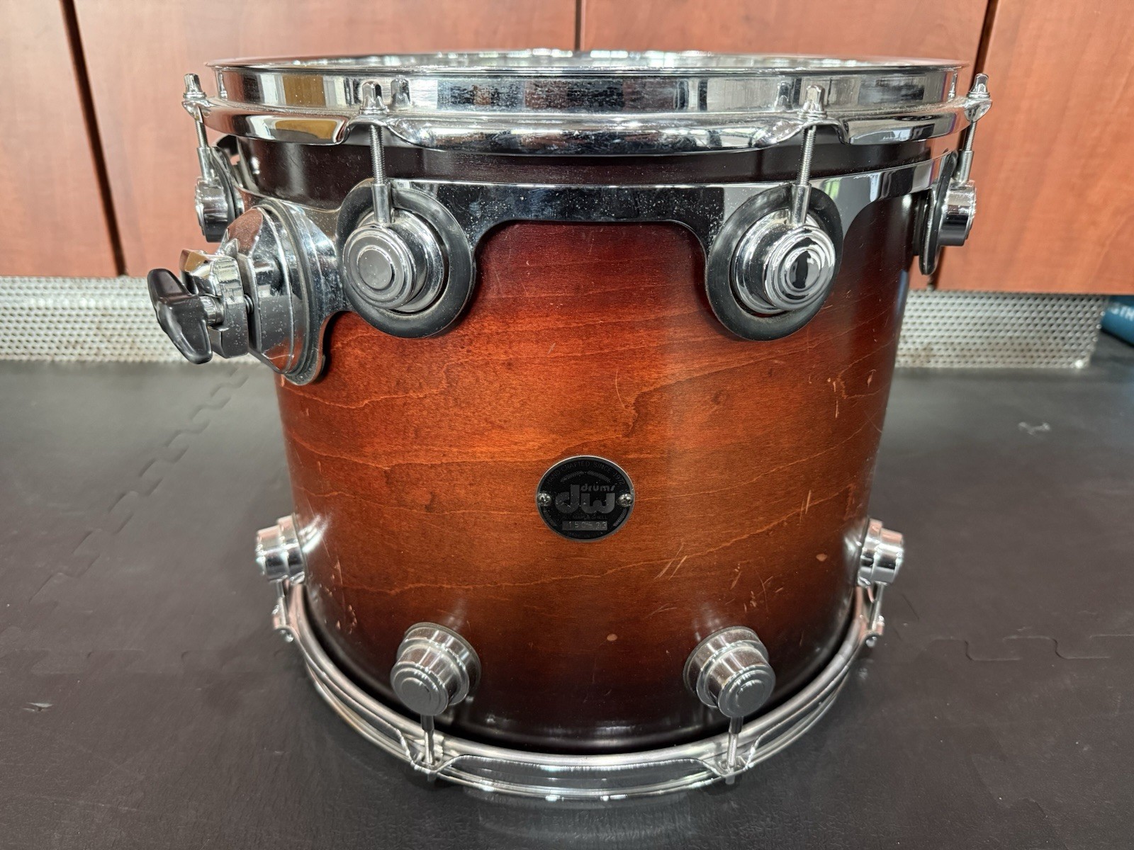 RARE DW Drums Pre Collectors Series 1999 15” x 13” Tom Tobacco Burst