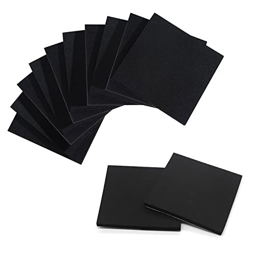 4piec Foam Padding Sheets with Adhesive Backing - 1/4" Thick Self Stick Neoprene