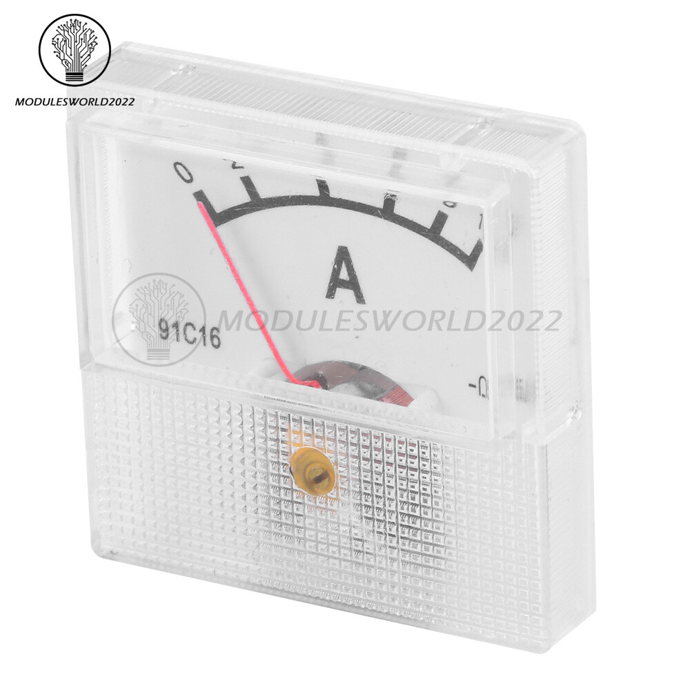 91C16 Pointer Type DC Ammeter Current Measuring Instrument 10A 20A 30A 50A