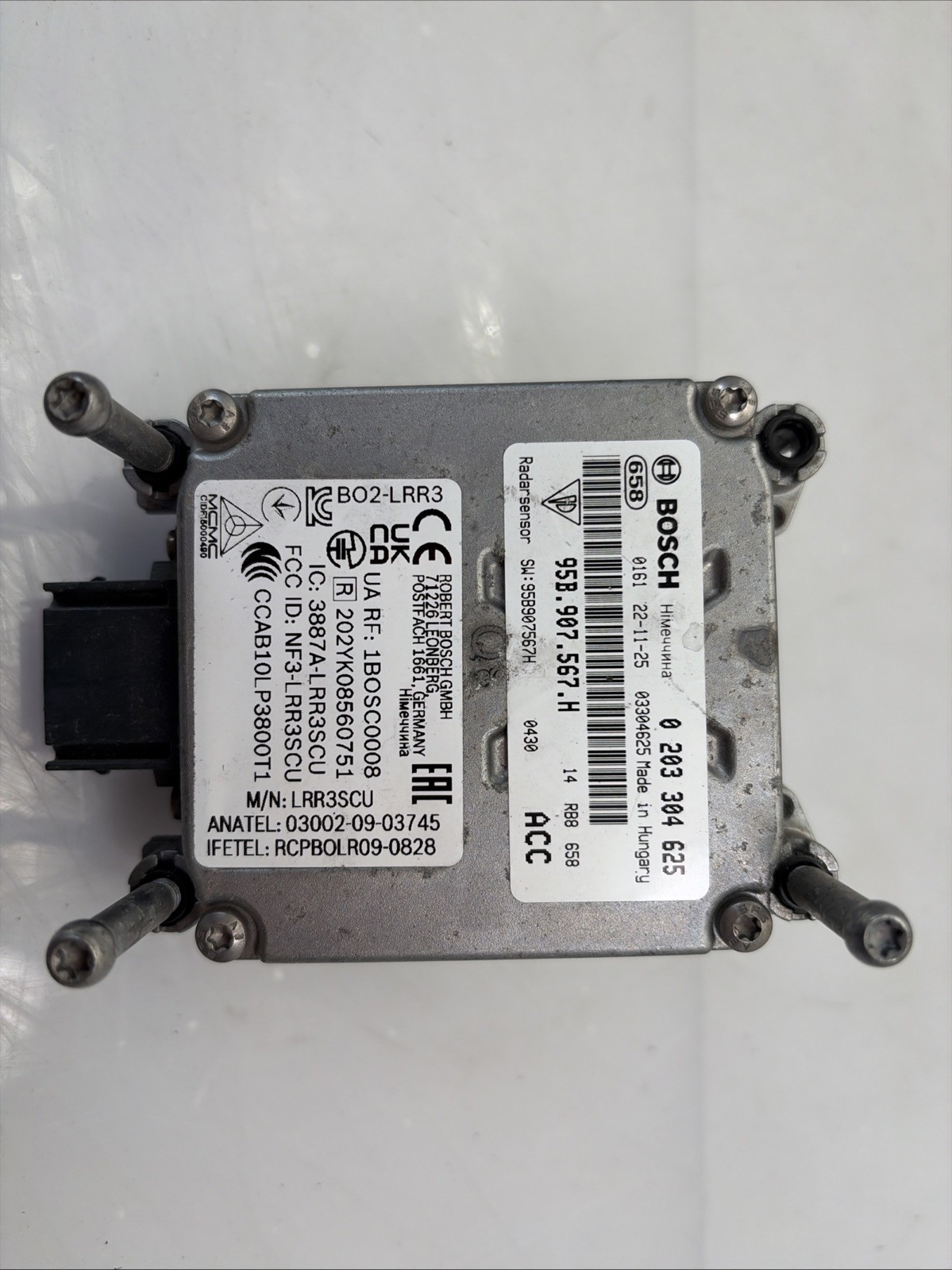 2019-2026 Porsche Macan Adaptive Cruise Control Module OEM Front Center Sensor