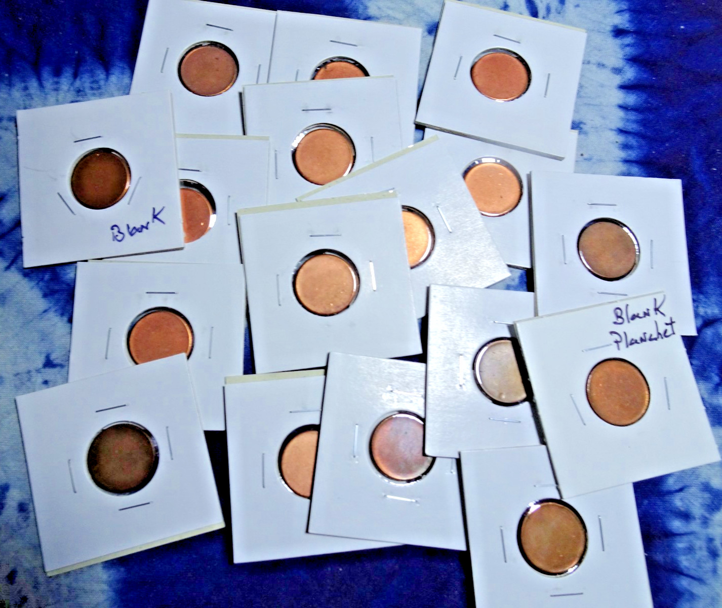 1909 TO 2025 (THE END) (1) CENT/PENNY BLANK PLANCHETS "RANDOM PICKED" ALL NICE!!