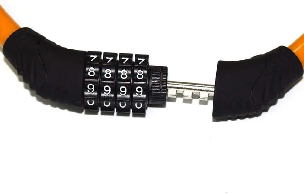 Secure Your Bicycle with 2ft Resettable Combination Cable Lock - Scratch Proof