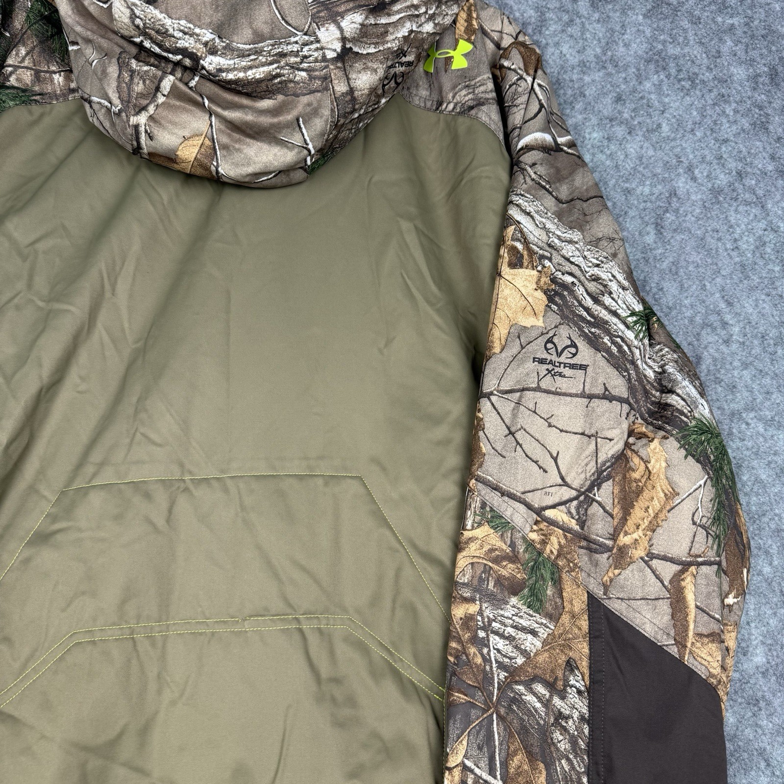 Under Armour Scent Control Infrared Camo Hooded Barrier Jacket Realtree 2XL