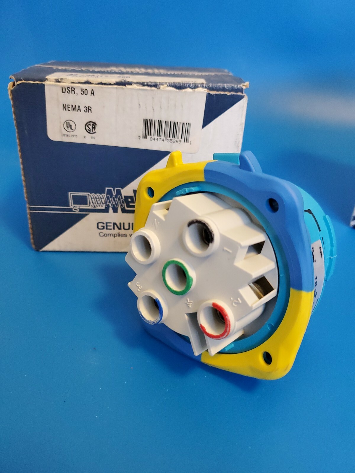 MELTRIC 32-38177-380 MALE INLET NEMA 3R Genuine part New open Box