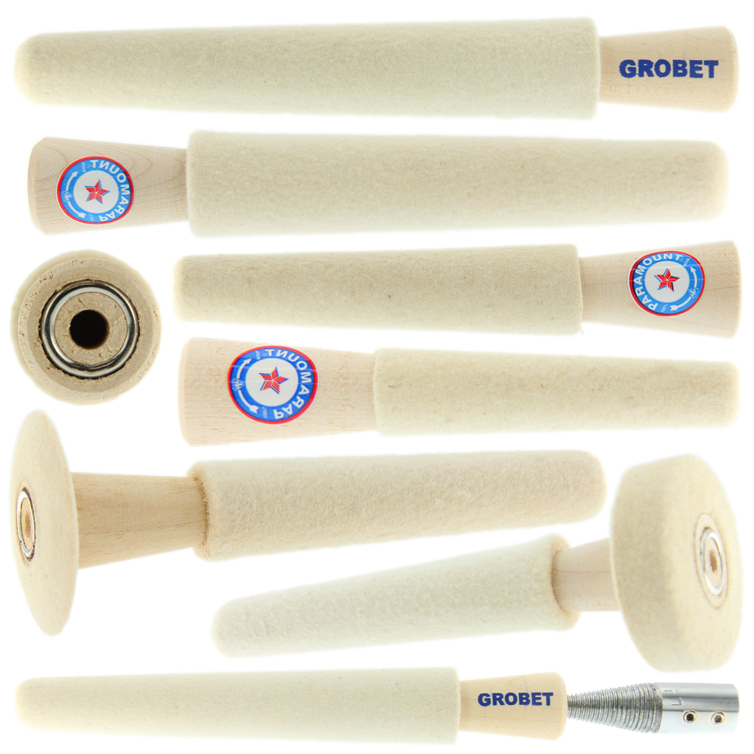 Felt Inside Ring Buff 3" 4" 5" 6" Wheel Combination Polishing Jewelry ALL SIZES