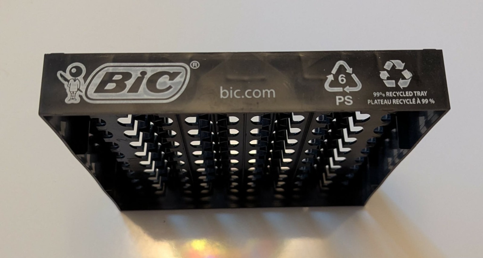 Bic Lighter 50 Count Display Tray Stand Black Plastic