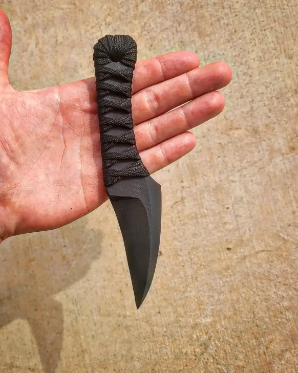 Revenant Corps Carrion Fixed Dagger 3.25" Black G10 Construction/Wrapped Handle