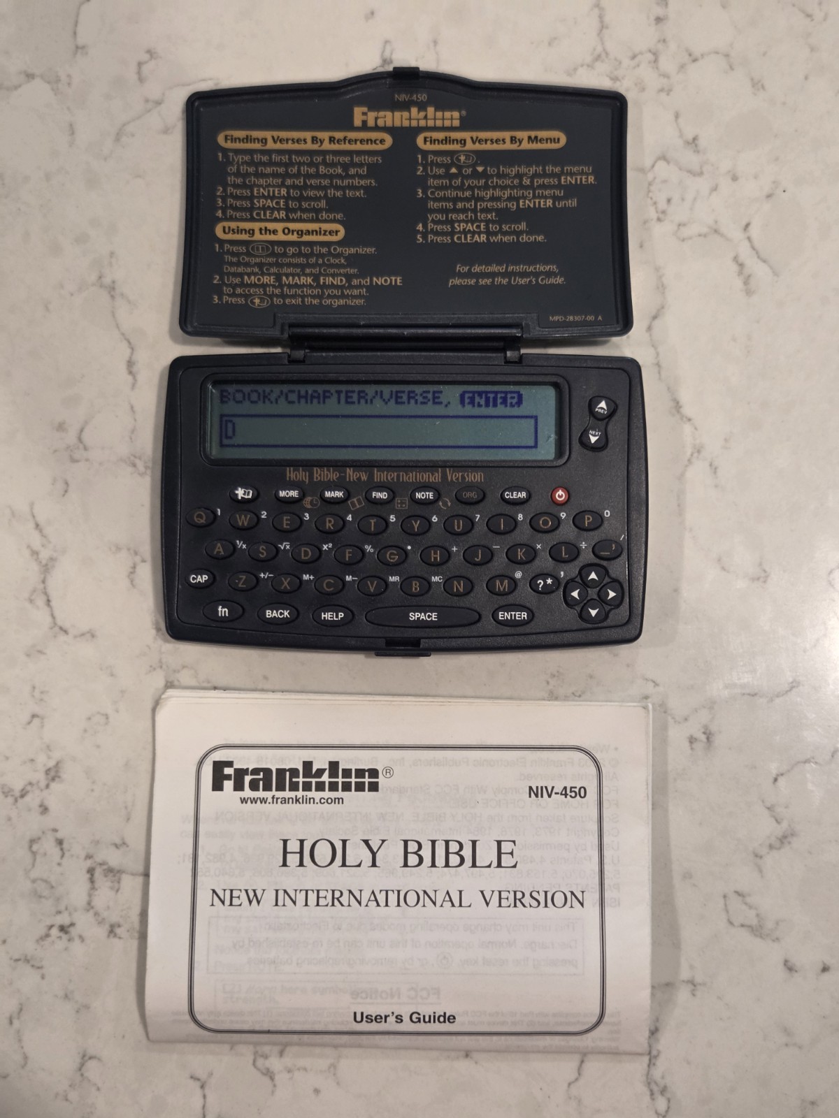 Franklin NIV-450 Holy Bible New International Version New Batteries Tested Works