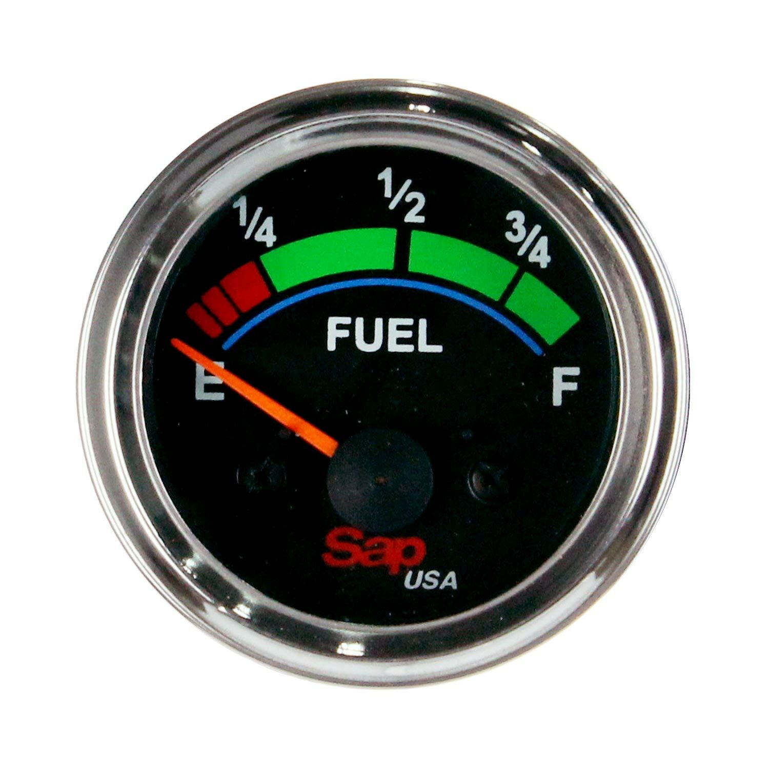 Fuel Gauge Black 2 Inch 52mm 12 Voltage 10-180 Ohms Car Boat Motor SAPF6741