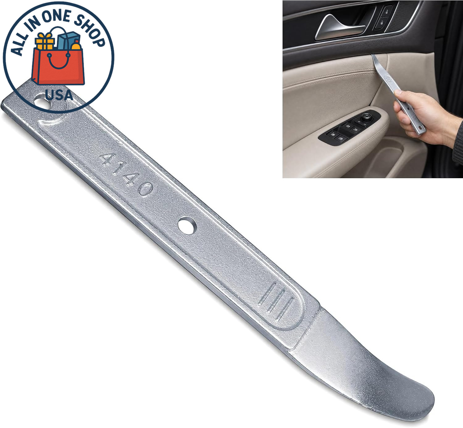 4140 Steel Automotive Trim Removal Pry Bar Door Panel Interior Remover Tool