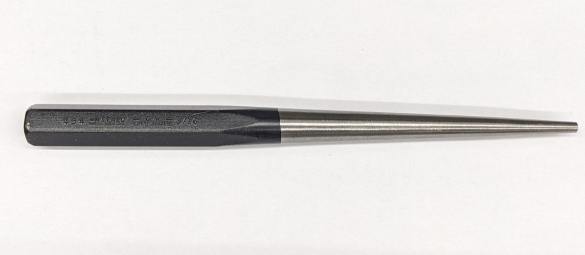 Mayhew 3/16" Line-Up Punch 9" Long 22001 454 USA Warranty