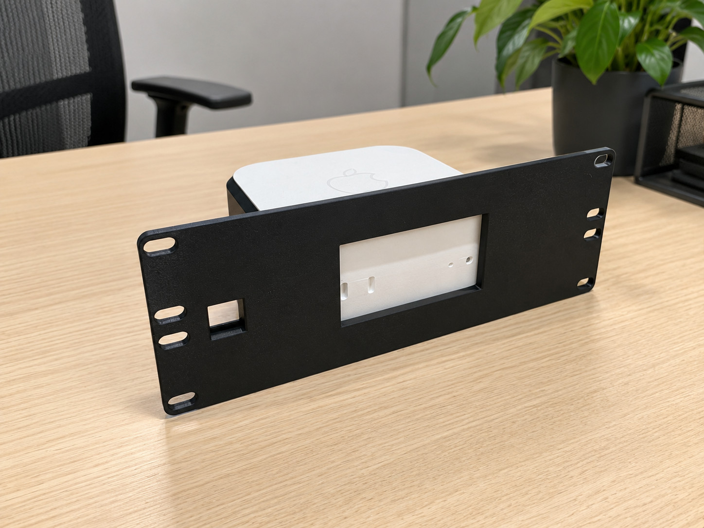 2U 10" or 19" Rack Mount for Mac Mini M4 2024 w/ Optional Keystone slot