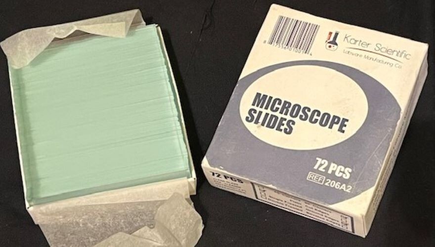 Karter Scientific Microscope Slides - Ground Edges, 90 corners (Pack of 72)