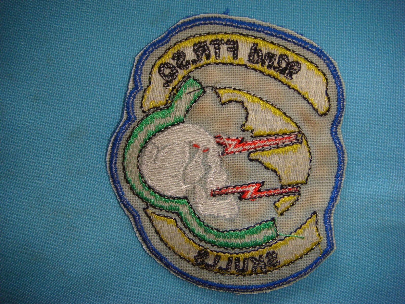 VIETNAM WAR PATCH, US 92nd FIGHTER SQUADRON SKULLS